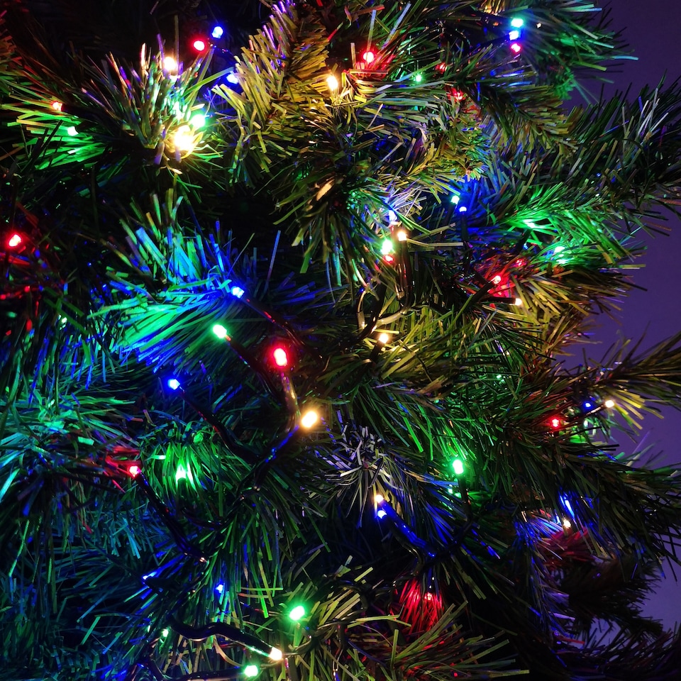 image 1 of 3000 LED 37.2m Premier Clusterbrights Indoor Outdoor Multifunction Mains Operated Christmas Cluster Lights with Timer in Multicoloured