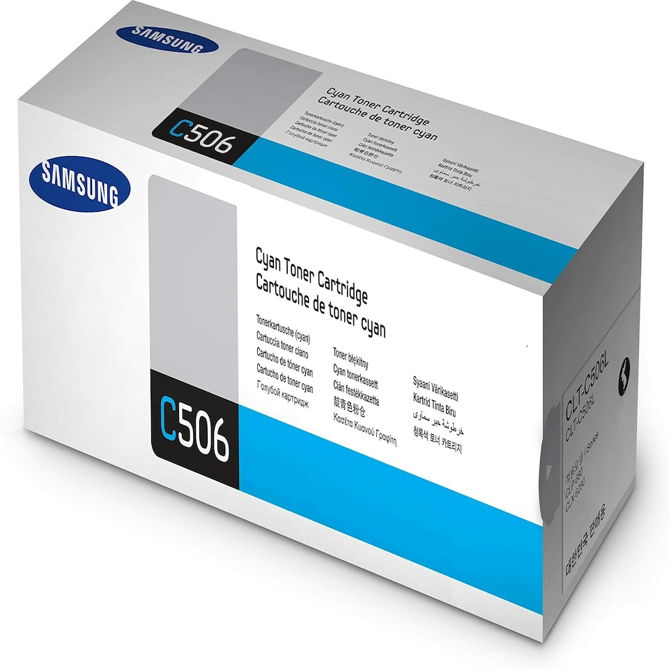 image 1 of Samsung SU038A CLT-C506L High Yield Toner Cartridge, Cyan, Pack of 1