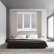image 2 of 150cm Antique Brass Fineline Aluminium Curtain Track Bronze | Bronze