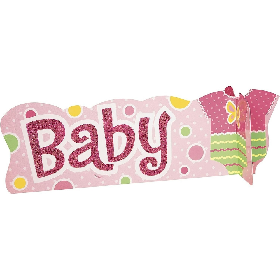 Unique Party Polka Dot Baby Shower Table Decoration - Pink - One Size