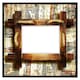 image 1 of Rustic egyptian wooden frame (Picture Frame) Black | S