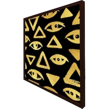 Eyes & pyramids (Picture Frame) Brown | M