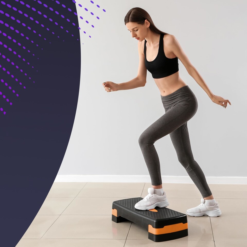 image 1 of Kayman Aerobic Exercise Step with Two Adjustable Height Levels