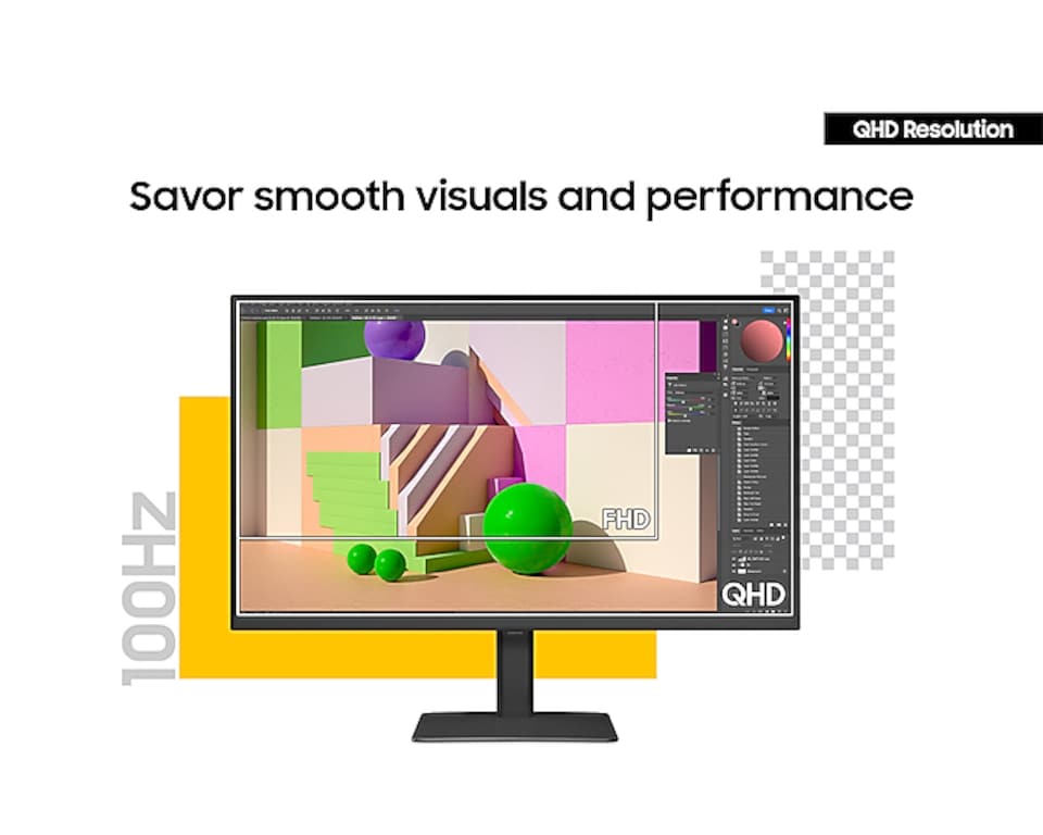 image 1 of Samsung ViewFinity S6 LS27D600UAUXXU 27" IPS Quad HD USB-C Height adjustable Monitor