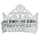 image 3 of Dog Puppy Cat Feeding Food Bowls Dishes Stainless Steel / Cast Iron White Stand White