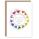 image 1 of Wedding Card Marriage Poem Single Soul Two Bodies Aristotle Rainbow
