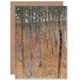 image 1 of Gustav Klimt Beech Grove Old Master Painting Greeting Card