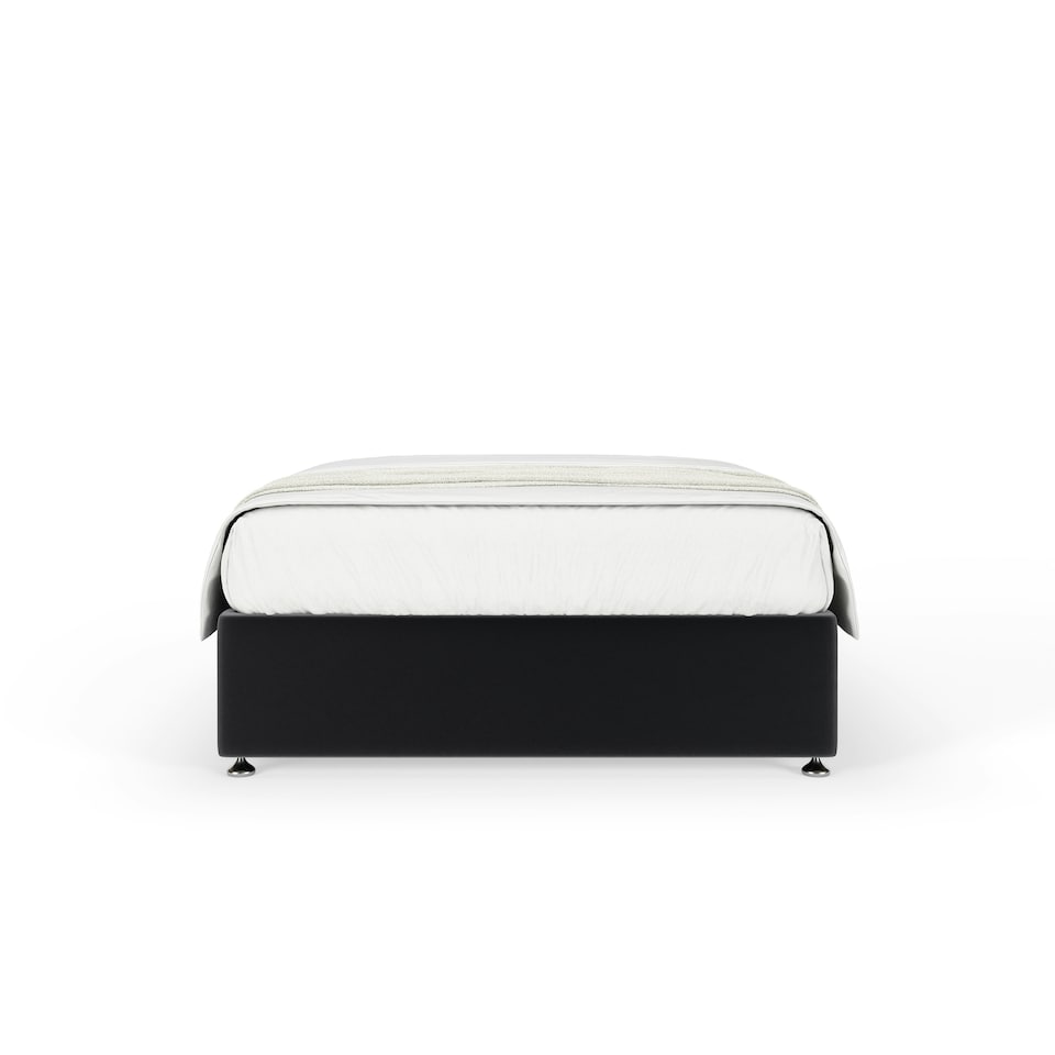 image 1 of Signature Platinum 2000 Pocket Sprung Graphite Plush Velvet Divan Set Double