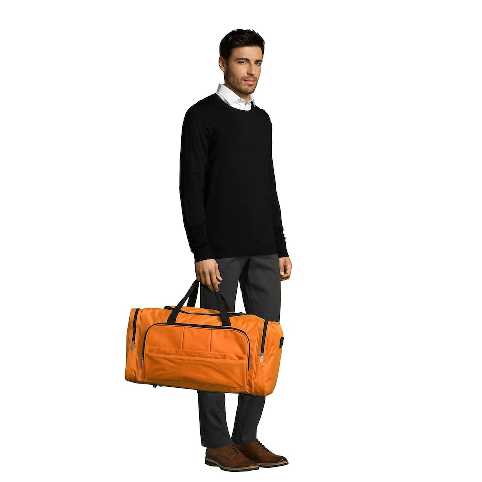 image 1 of SOLS Weekend Holdall Travel Bag - Orange - ONE