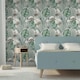 image 2 of Muriva Eden Leaves Wallpaper - Grey - 32.8ft x 53cm Grey