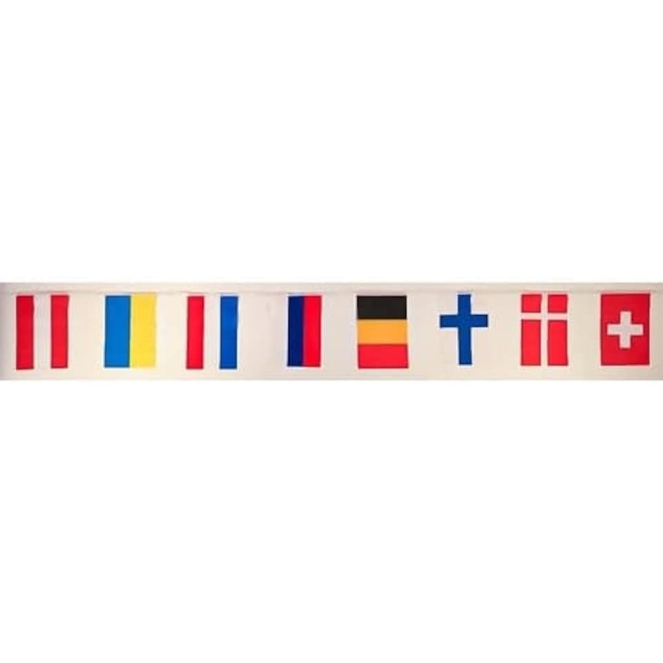 image 1 of European Flags Bunting 8m