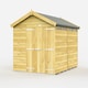 image 1 of 7 x 8 Feet Apex Security Shed - Double Door - Wood - L243 x W214 x H217 cm | Brown