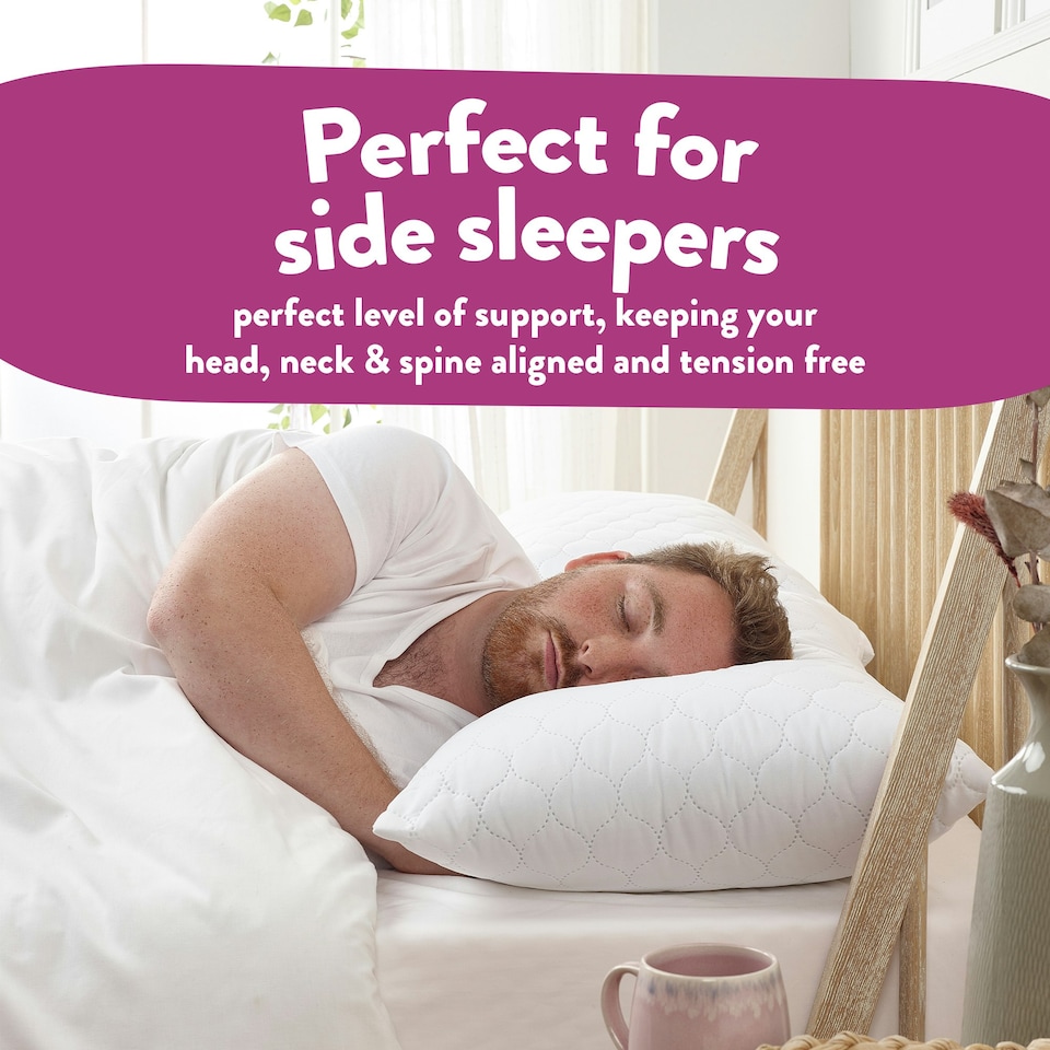 image 1 of Slumberdown Sleep Soundly Rebound Pillow, Firm Support, 2 Pack