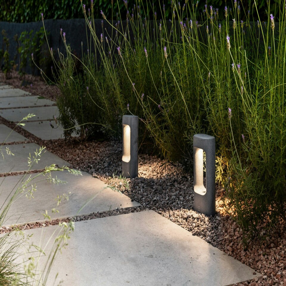 image 1 of Totem 285 Grey LED Bollard Lamp 3000K 6.5W 3000K IP55