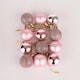 image 3 of 30mm/12Pcs Christmas Baubles Shatterproof Pale Pink,Tree Decorations