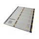 image 3 of A4 31 Part Polypropylene Dividers with Reinforced Index Cover