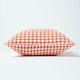 image 2 of Homescapes Houndstooth Cotton Cushion Cover Orange - 60 x 60 cm | Orange | Orange | 60 x 60 cm