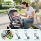 image 3 of AIYAPLAY Baby Stroller, Foldable Travel Pushchair with Adjustable Seat, 5-Point Harness, Canopy, All Wheels Suspension, Storage Basket, 6.3kg Lightweight & Compact, from Birth to 3 Years | Grey
