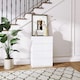 image 2 of HOMCOM Bedroom Chest of Drawers, 4 Drawers Dresser, Drawer Unit, White