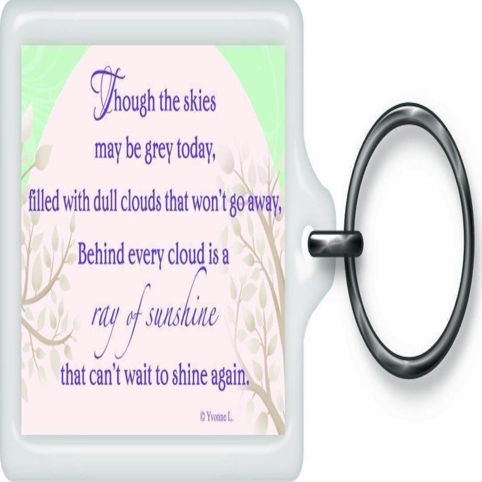 image 1 of Don't Give up Sentimental Keyring - Birthday Christmas Gift