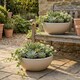 image 2 of 40cm Large Round Decorative Planter | Cream | 2