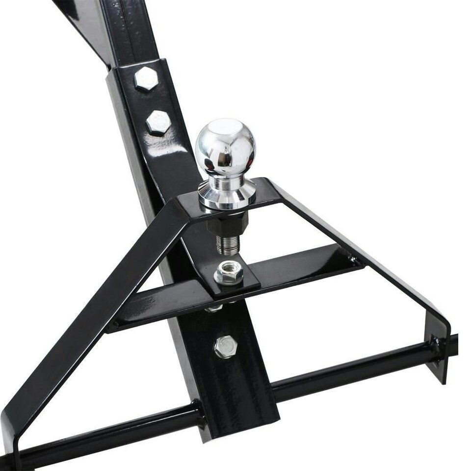 image 1 of Oypla Metal Caravan Boat Jet Ski Trailer Dolly - Black - 275KG Load Capacity