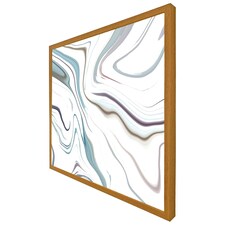 Blue rippled marble (Picture Frame) Brown | Oak | XS
