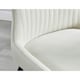 image 5 of Furniturebox 2x Nora Cream Velvet Black Leg Dining Chairs