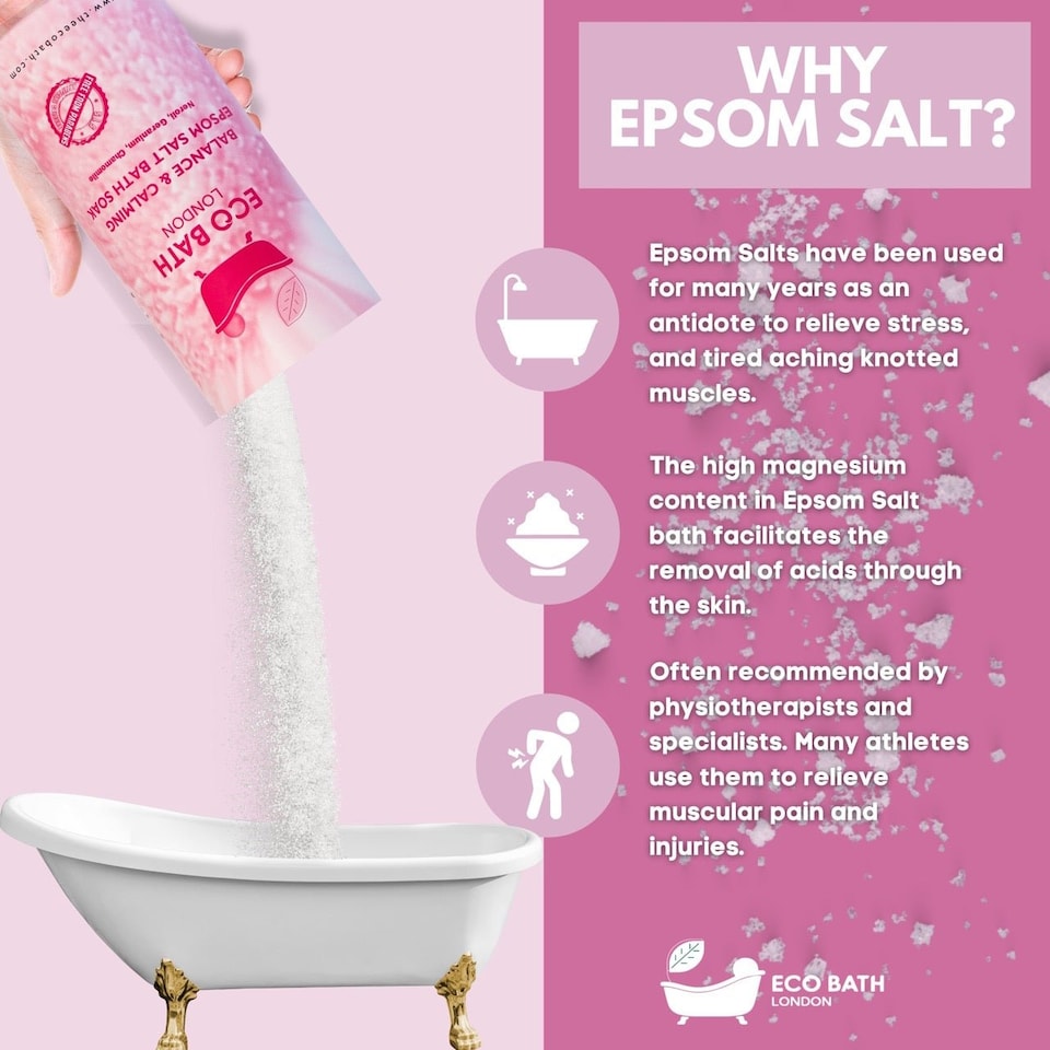 image 1 of Balance & Calming Epsom Salt Bath Soak Gift Tube