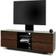 image 3 of Centurion Supports AVITUS Gloss Black with 4-Walnut Drawers for up to 65" LED/LCD/Plasma TV Stand with Mounting Arm Black
