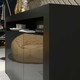 image 4 of TV Unit TV Stand Sideboard Storage Cabinet Cupboard Black High Gloss 155cm