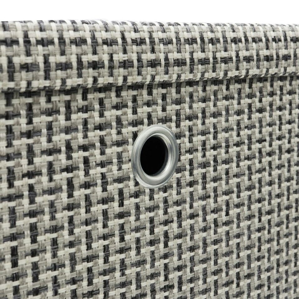 image 1 of JVL Silva Foldable Fabric Storage Box with Lid, Grey Grey