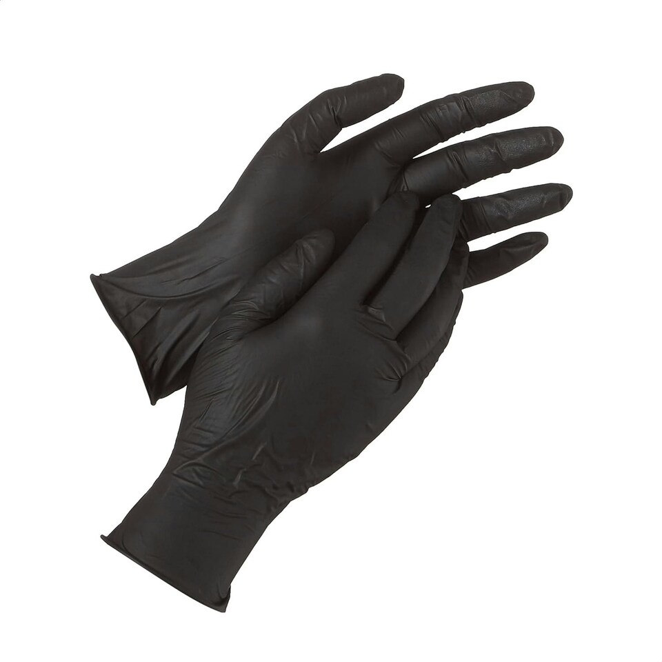 image 1 of Touchguard Black Nitrile Gloves - Box of 100x Black | Large