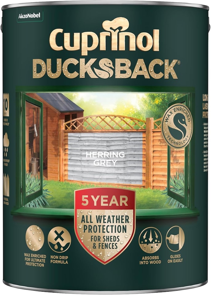 Cuprinol Ducksback Herring Grey 5L