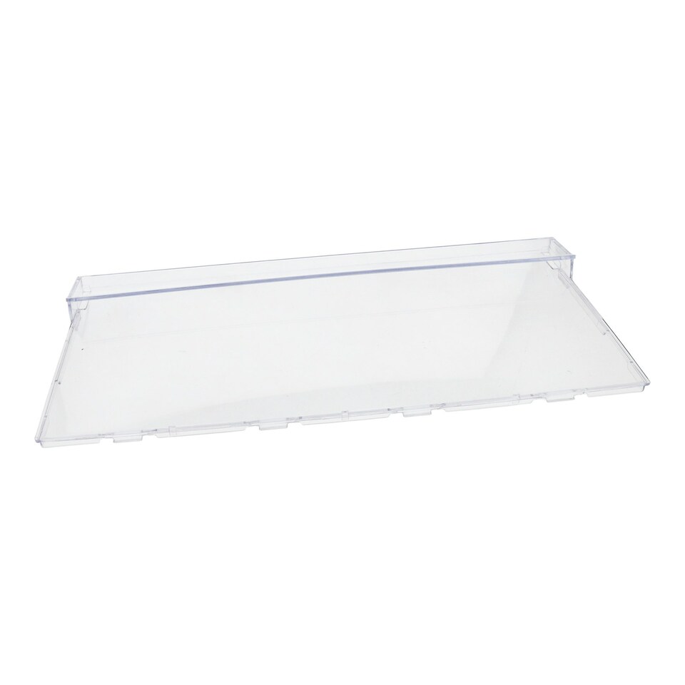 image 1 of Beko Freezer Drawer Front Basket Handle Cover 445mm x 190mm Clear