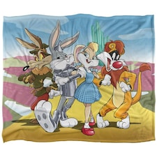 Looney Tunes Yellow Brick Road Blanket - Multicoloured - One Size