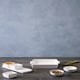 image 4 of Interiors By Premier Natural Terracotta Finish 3-Pc White Dip Bowls with Tray, Ceramic Dip Bowls & Tray Set, Dip Serving Dishes White