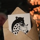 image 3 of Greeting Card Panther and Leopard Abstract Minimalism Animals