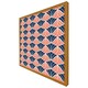 image 4 of Navy & pink geometric shells (Picture Frame) Brown | M