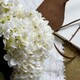 image 2 of Artificial Hydrangea Bunch - Plastic - L23 x W23 x H47 cm - White
