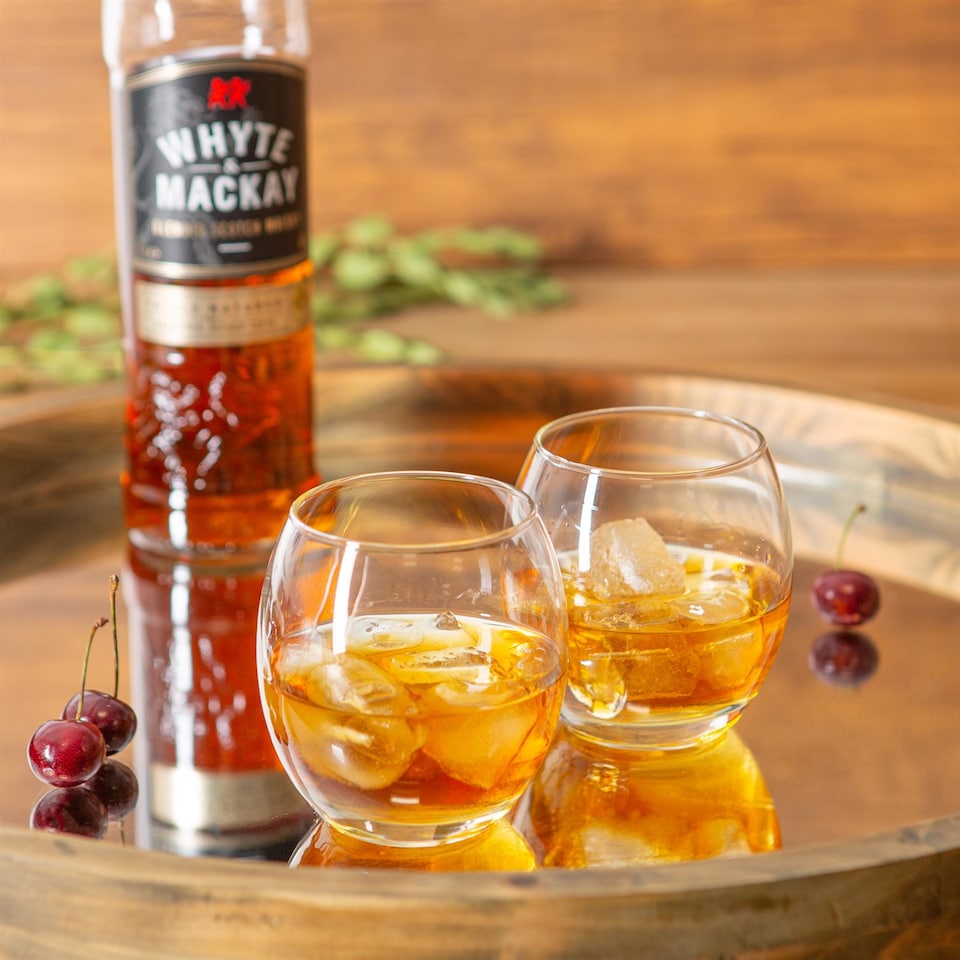 image 1 of LAV Empire Whiskey Glasses - 405ml - Clear - Pack of 6 | Clear | Clear