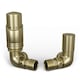 image 2 of Talus Bold - Brushed Brass Thermostatic Radiator Valve & Lockshield Corner 15mm