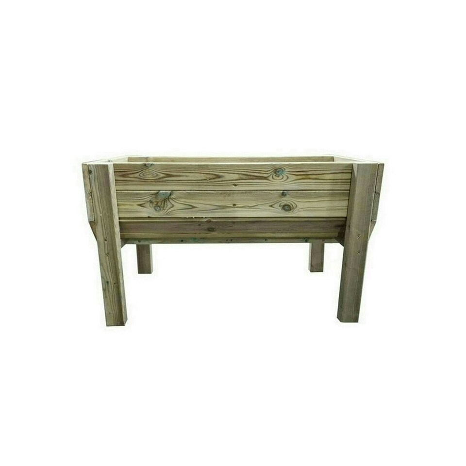 image 1 of Multi Pack of 3 - Raised Veg Trug Garden Planter - Scandinavian Redwood - L52 x W150 x H60 cm - Minimal Assembly Required