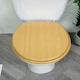 image 3 of Showerdrape Oxford Beech Wooden Toilet Seat