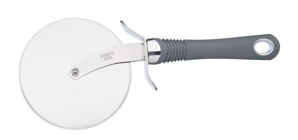 KitchenCraft Pizza Cutter Grey Soft Grip
