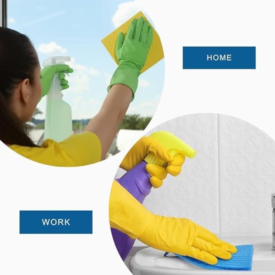 image 1 of Super Bright Sponge Cloths For Mopping Wiping Kitchen Bathroom 5Pk N/A