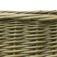 image 4 of JVL Antiques Wash Square Log Basket with Loop Handles, 44x44 x44 cm Brown