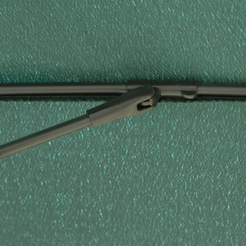 image 1 of Outsunny 2.5m Round Curved Adjustable Parasol Sun Umbrella Metal Pole Green