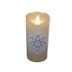 image 3 of 15cm Battery Operated Glitter Snowflake Dancing LED Candle Christmas Decoration with Thin Lines