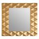 image 1 of Interiors by Premier Luxurious Geomatric Copper Wall Mirror, Sunburst Design Wall Mirror For Bedroom, Indoor Accent Mirror Gold